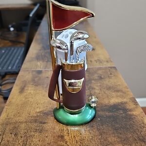 Wildflowers Golf Bag Pen Holder with Red Flag